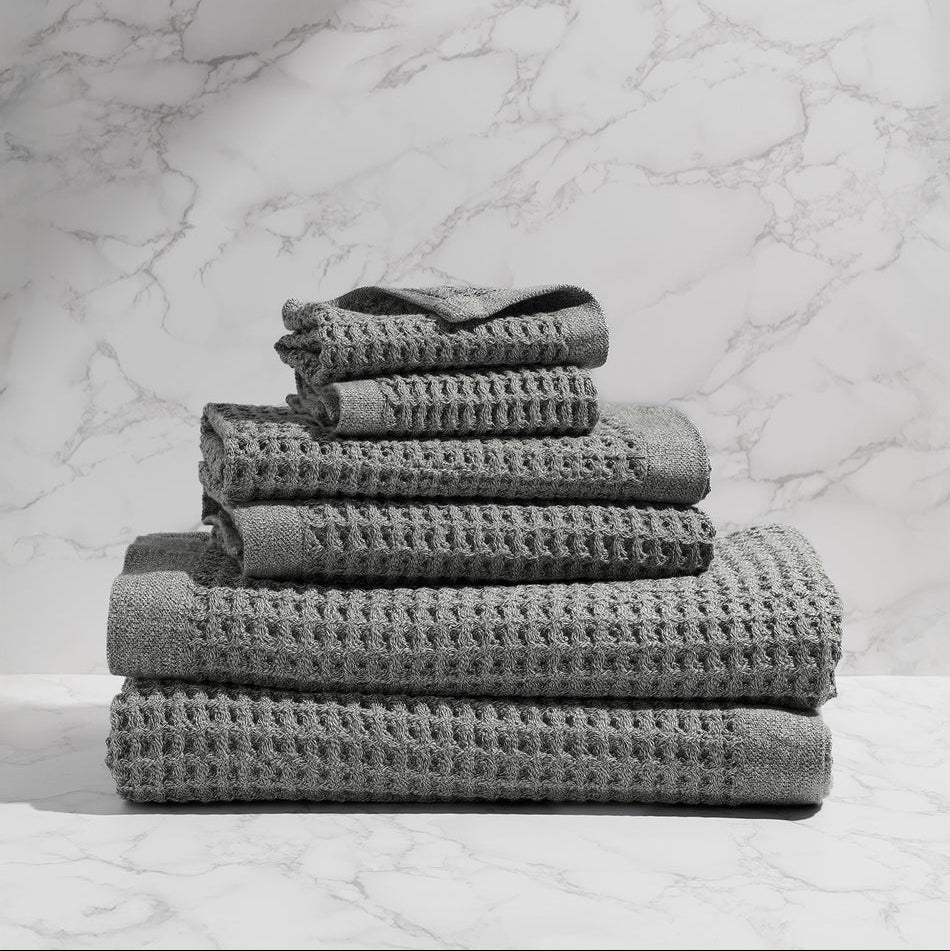 Supima® Waffle 6pc Bath Towel Bundle - From Where Finds - 