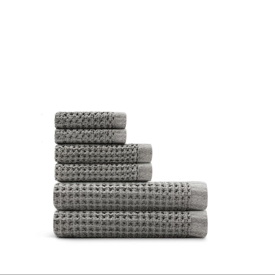 Supima® Waffle 6pc Bath Towel Bundle - From Where Finds - 