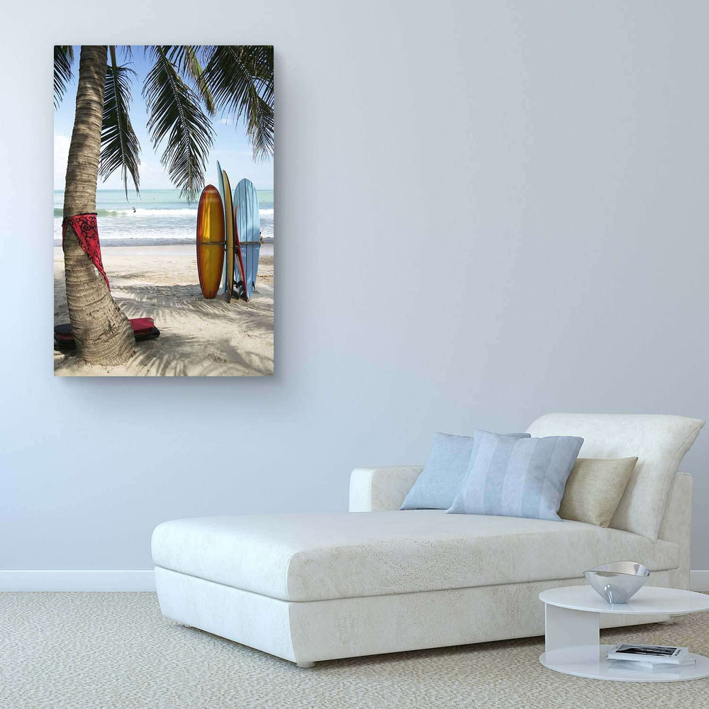 Surfing Boards Canvas Artwork - From Where - 