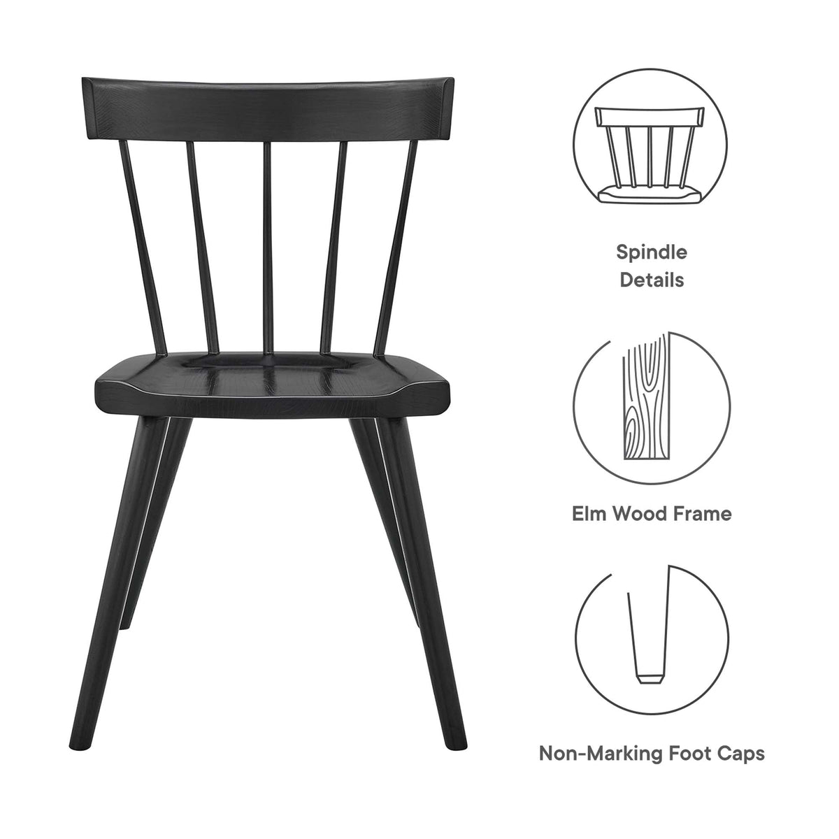 Sutter Wood Dining Side Chair - From Where Finds - 