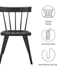 Sutter Wood Dining Side Chair - From Where Finds - 