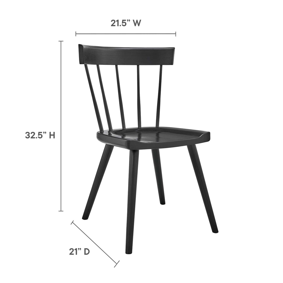 Sutter Wood Dining Side Chair - From Where Finds - 