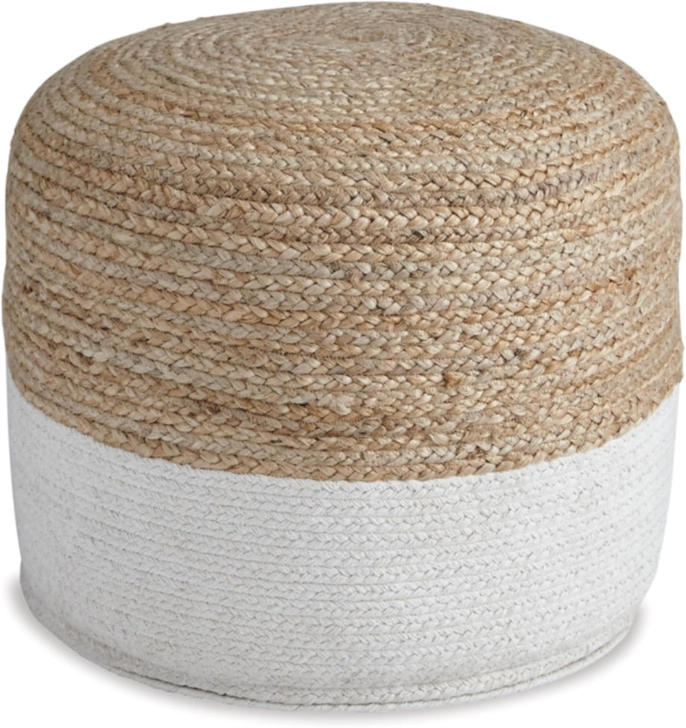Sweed Valley Jute &amp; Cotton Pouf - From Where - 