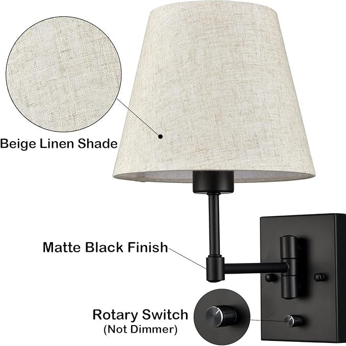 Swing Arm Wall Lamp (Set of 2) - From Where Finds -