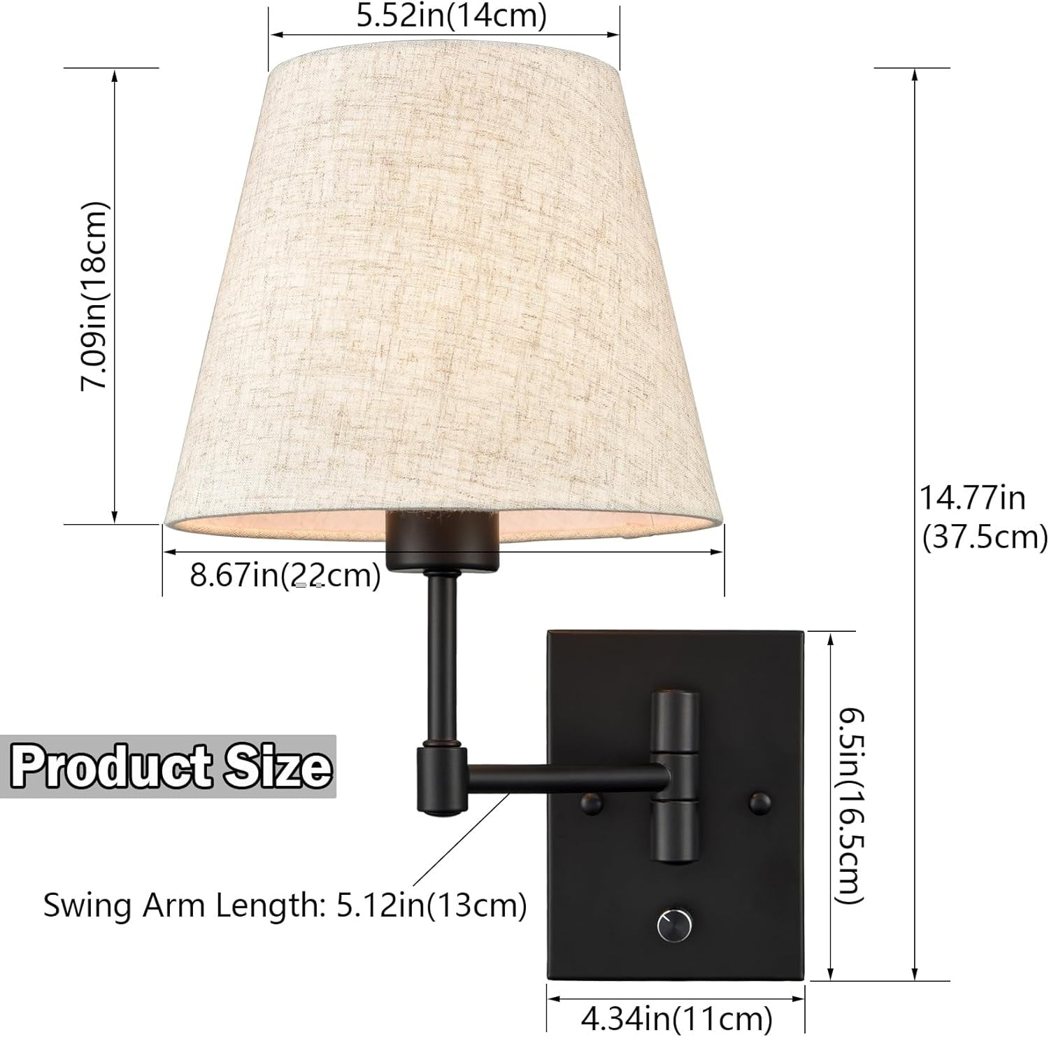 Swing Arm Wall Lamp (Set of 2) - From Where Finds -