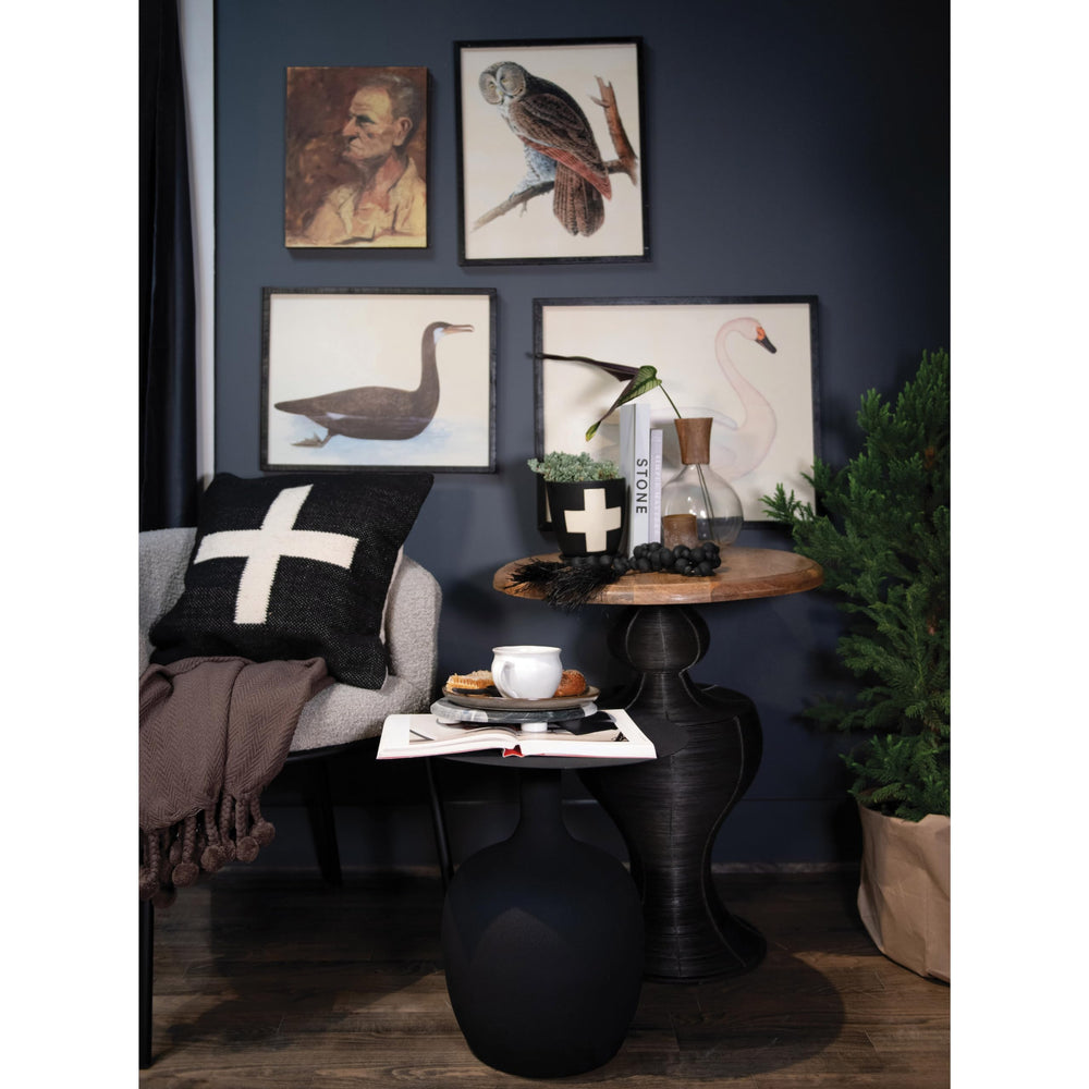 Swiss Cross Wool Blend Pillow - From Where - 