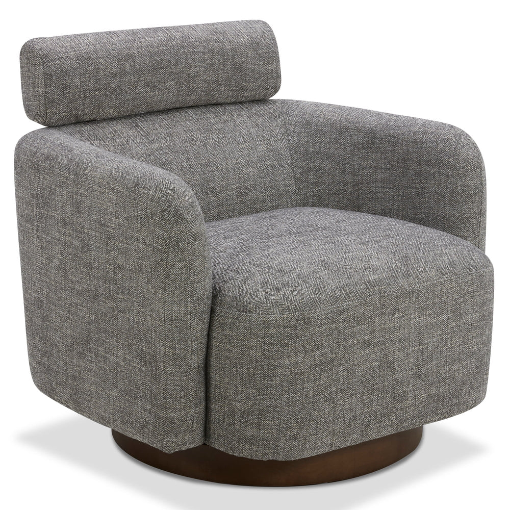 Swivel Accent Barrel Chair - From Where -