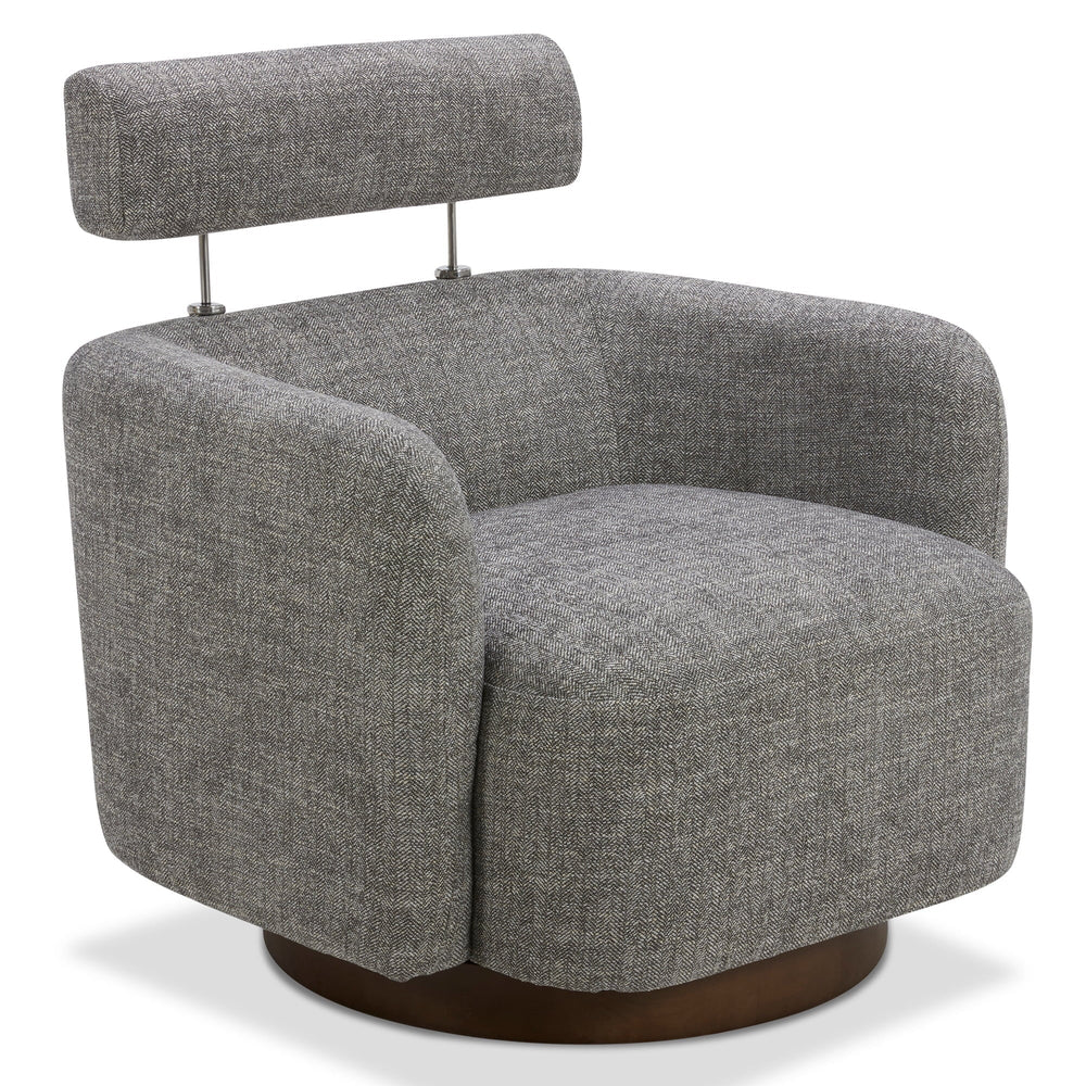 Swivel Accent Barrel Chair - From Where -