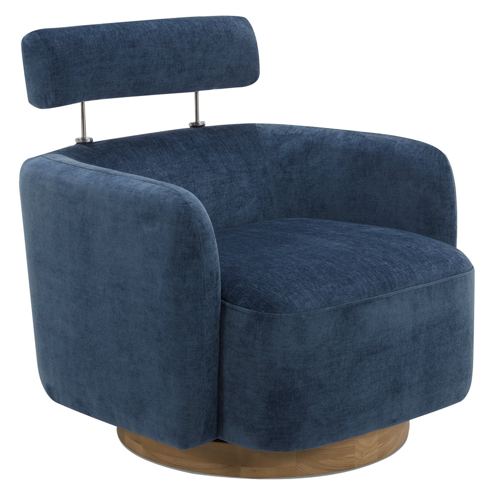 Swivel Accent Barrel Chair - From Where -