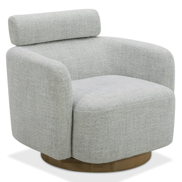 Swivel Accent Barrel Chair - From Where - 