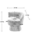 Swivel Cuddle Barrel Accent Chairs - From Where - 