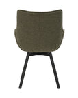 Swivel Fabric Dining Chair with Steel Legs - From Where - 