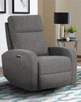 Swivel Glider Recliner in Gray - From Where - 