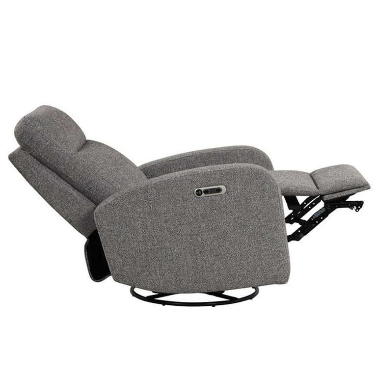 Swivel Glider Recliner in Gray - From Where - 