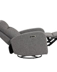 Swivel Glider Recliner in Gray - From Where - 