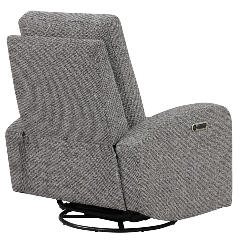 Swivel Glider Recliner in Gray - From Where - 
