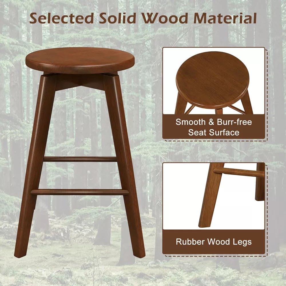 Swivel Round Bar Stools (Set of 4) - From Where - 
