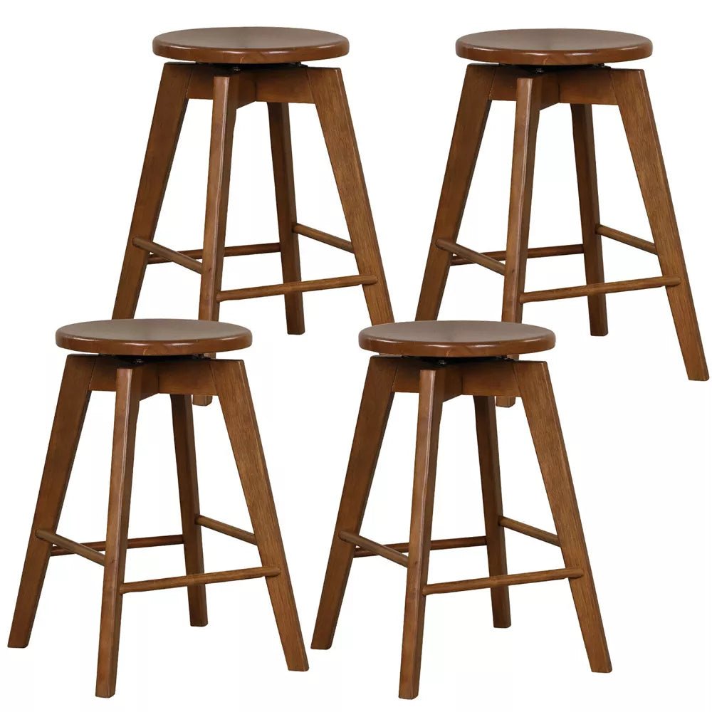 Swivel Round Bar Stools (Set of 4) - From Where - 