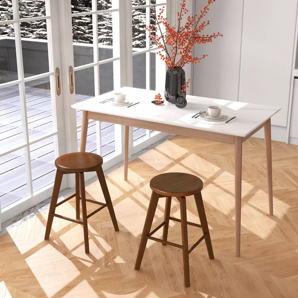 Swivel Round Bar Stools (Set of 4) - From Where - 