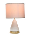 Table Lamp with Triangular Glass Base - From Where - 