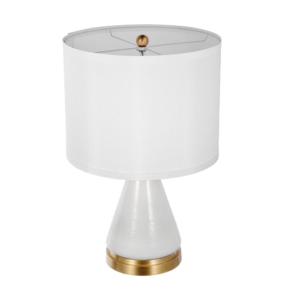 Table Lamp with Triangular Glass Base - From Where -