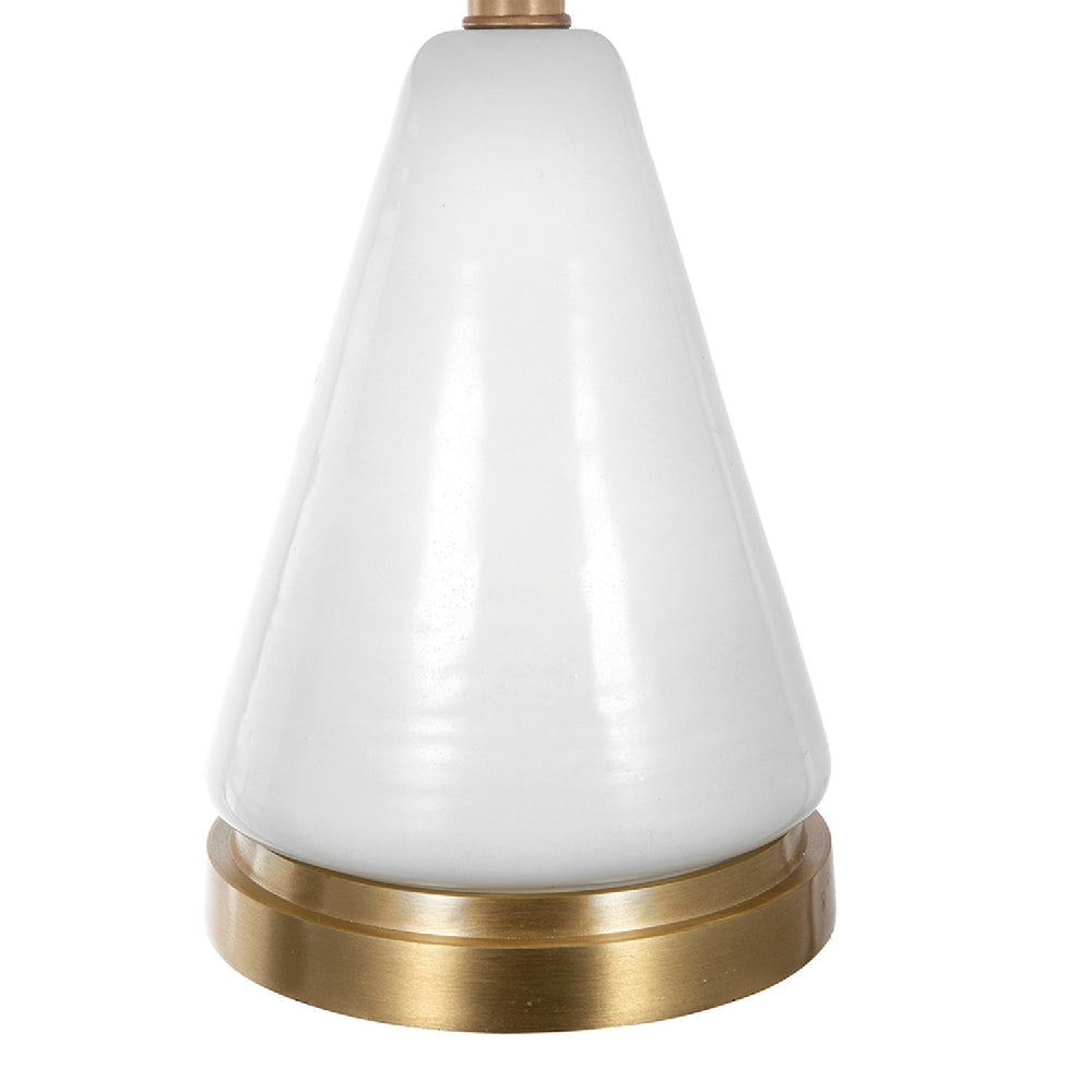 Table Lamp with Triangular Glass Base - From Where -