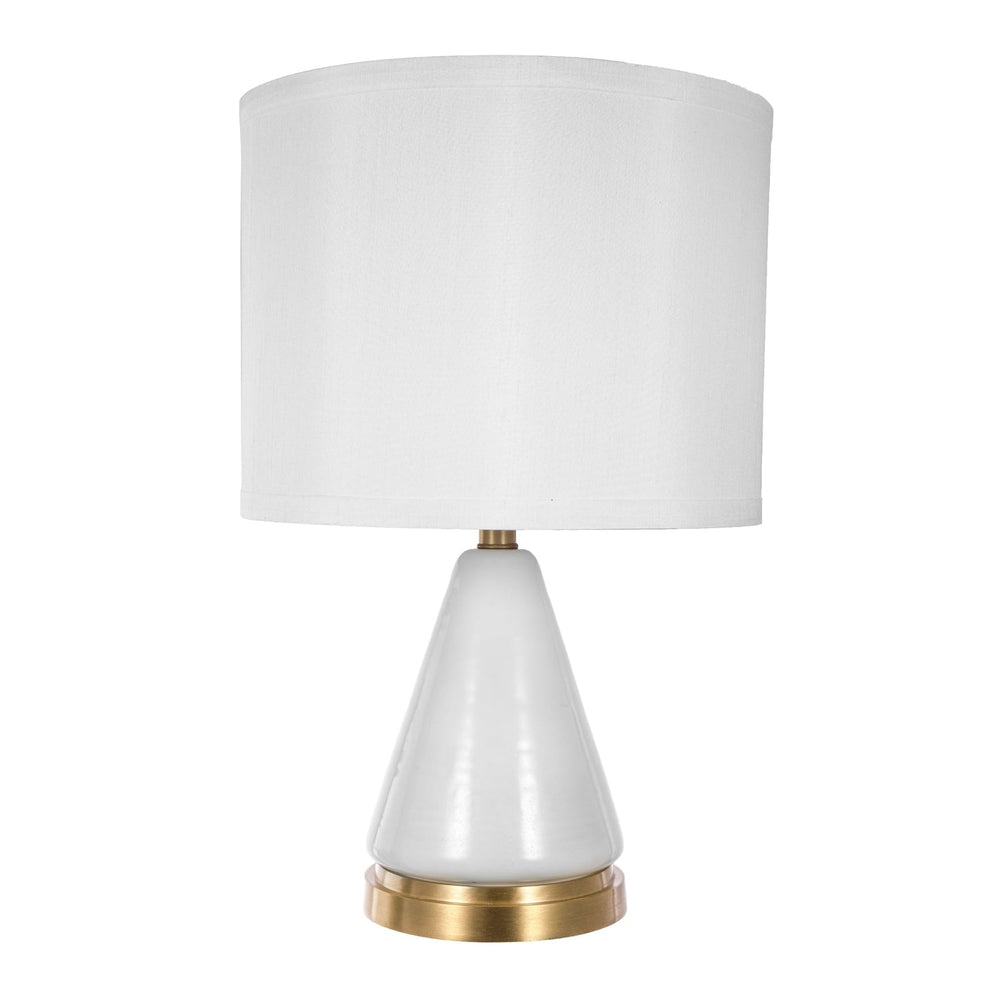 Table Lamp with Triangular Glass Base - From Where -
