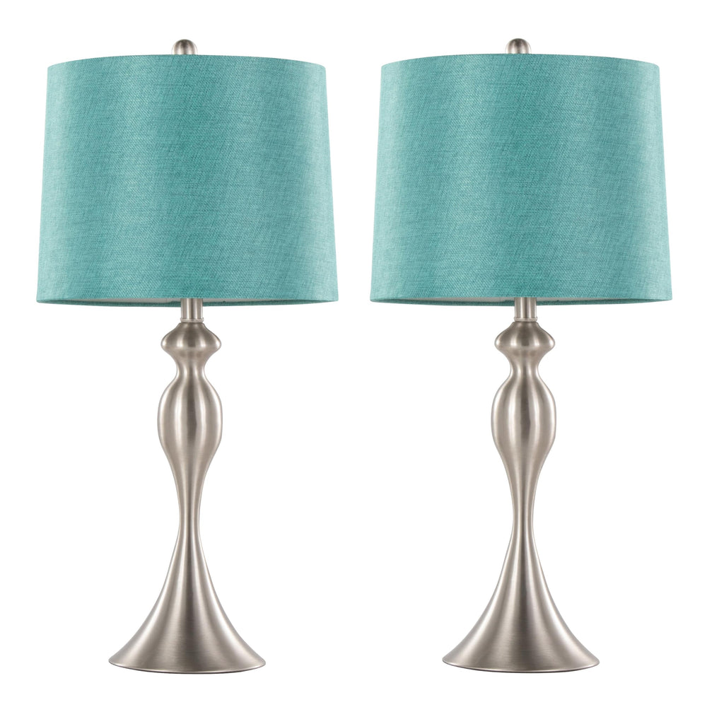 Table Lamps with Turquoise Shade - From Where - 
