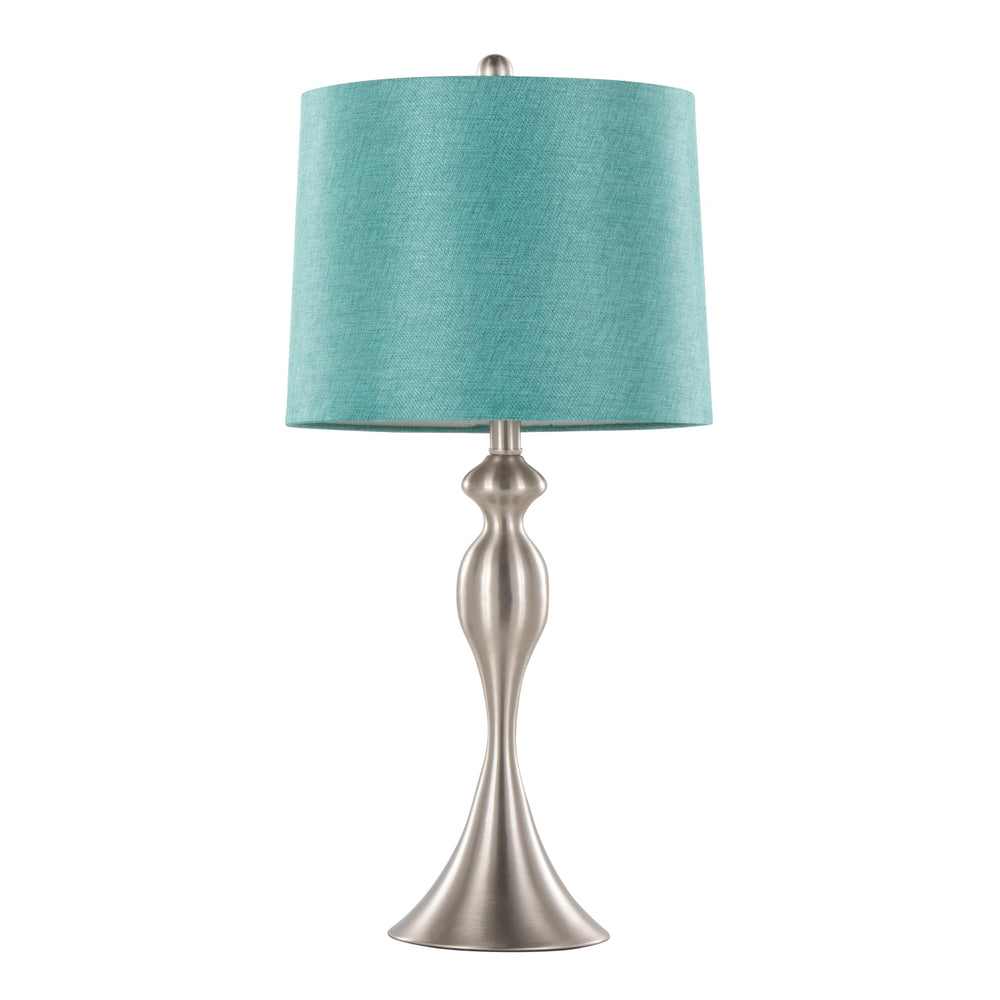 Table Lamps with Turquoise Shade - From Where - 