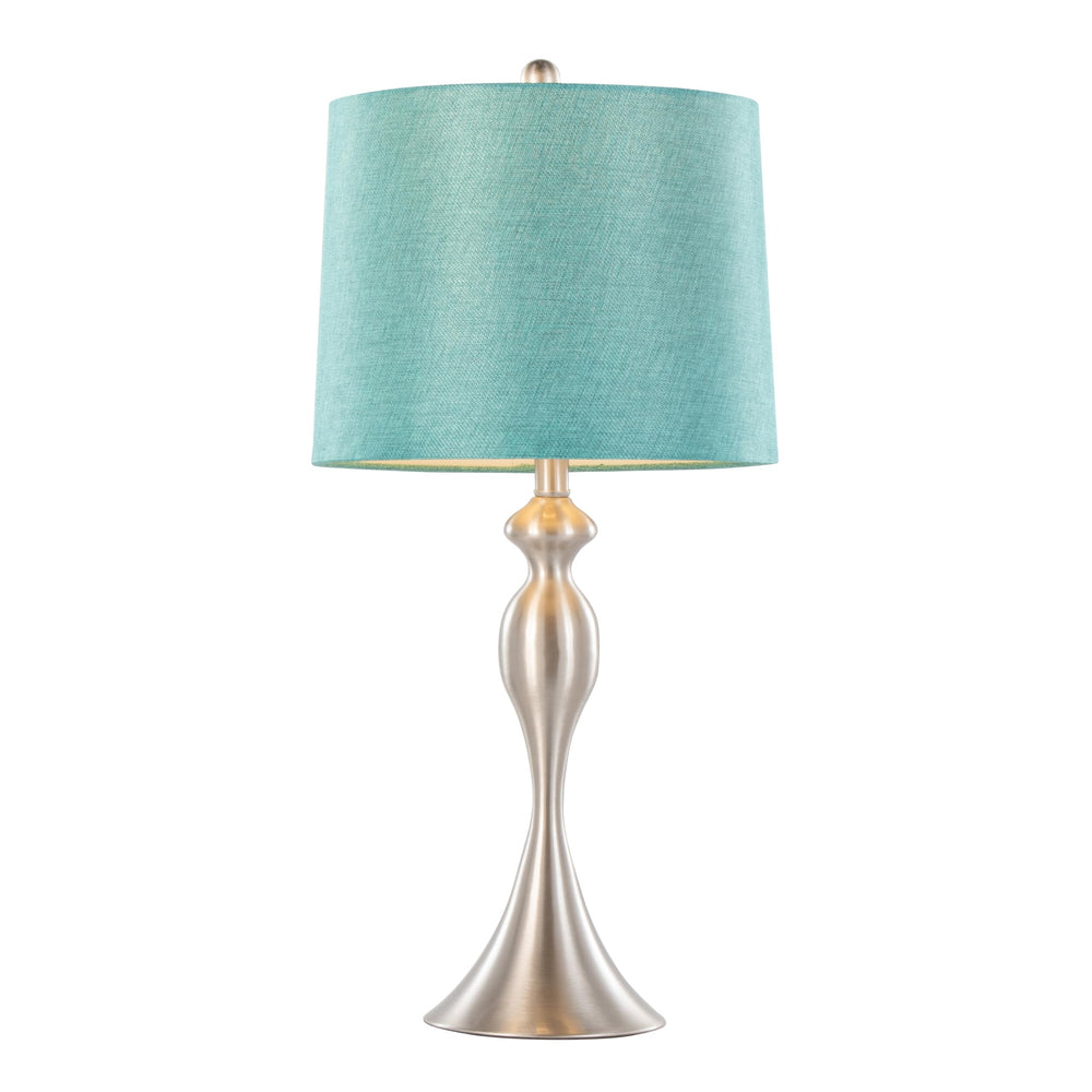 Table Lamps with Turquoise Shade - From Where - 