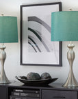 Table Lamps with Turquoise Shade - From Where - 