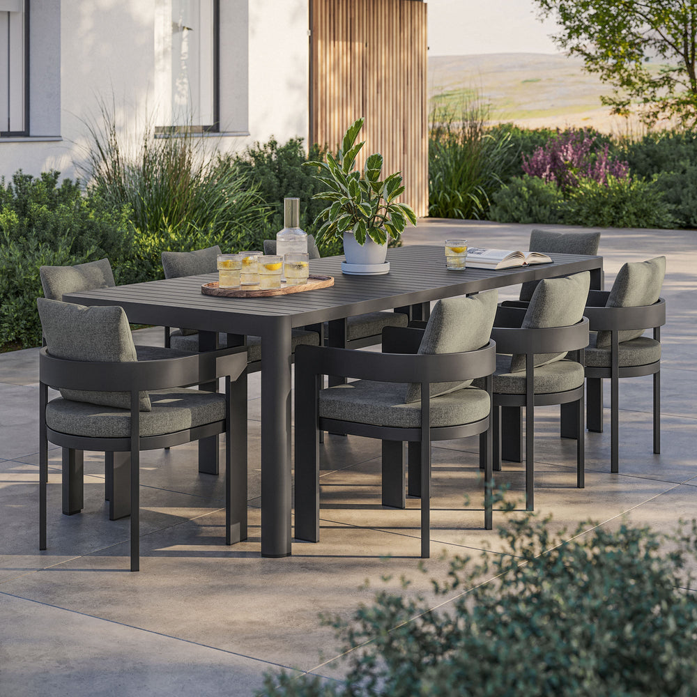 Tahoe 9 - Piece Aluminum Outdoor Dining Set - From Where Finds - 
