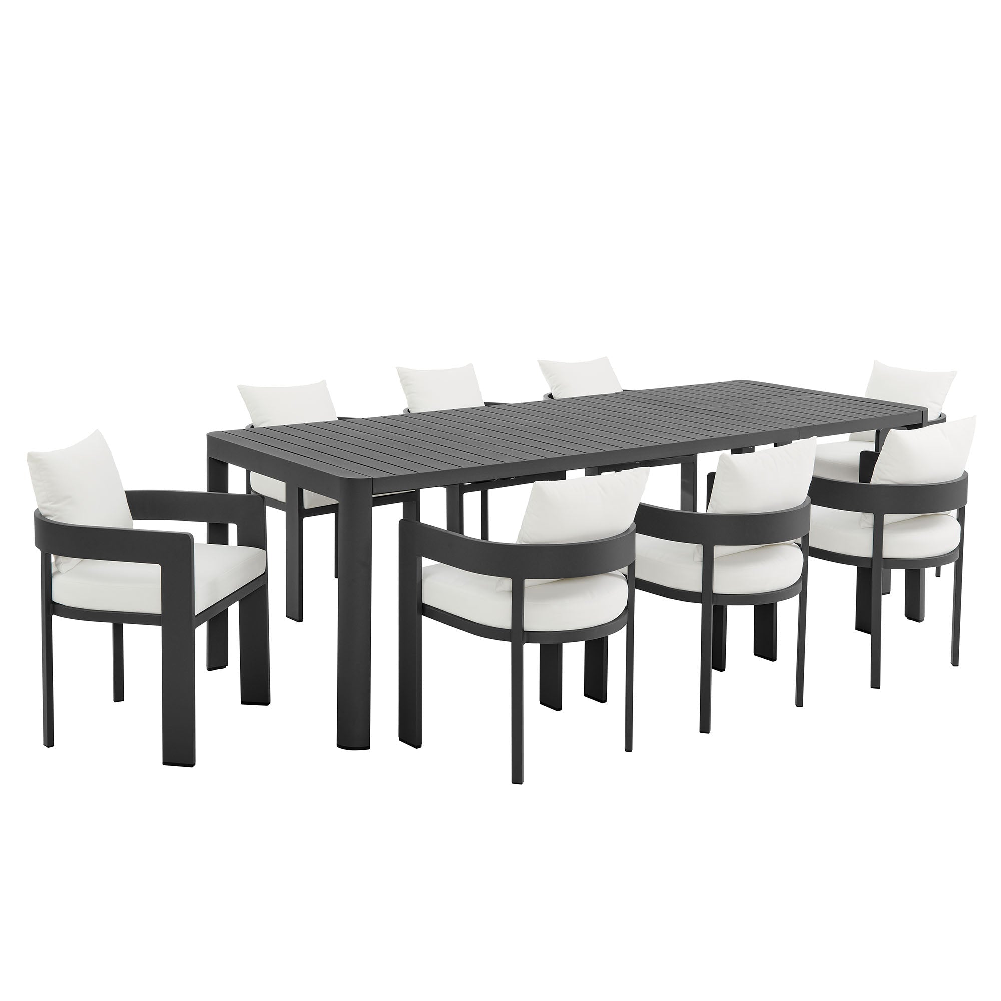 Tahoe 9 - Piece Aluminum Outdoor Dining Set - From Where Finds - 