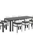Tahoe 9 - Piece Aluminum Outdoor Dining Set - From Where Finds - 