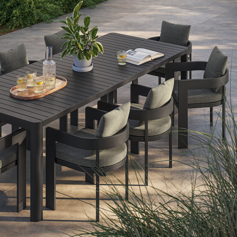 Tahoe 9 - Piece Aluminum Outdoor Dining Set - From Where Finds - 
