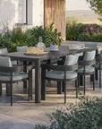 Tahoe 9 - Piece Aluminum Outdoor Dining Set - From Where Finds - 