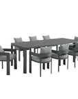 Tahoe 9 - Piece Aluminum Outdoor Dining Set - From Where Finds - 