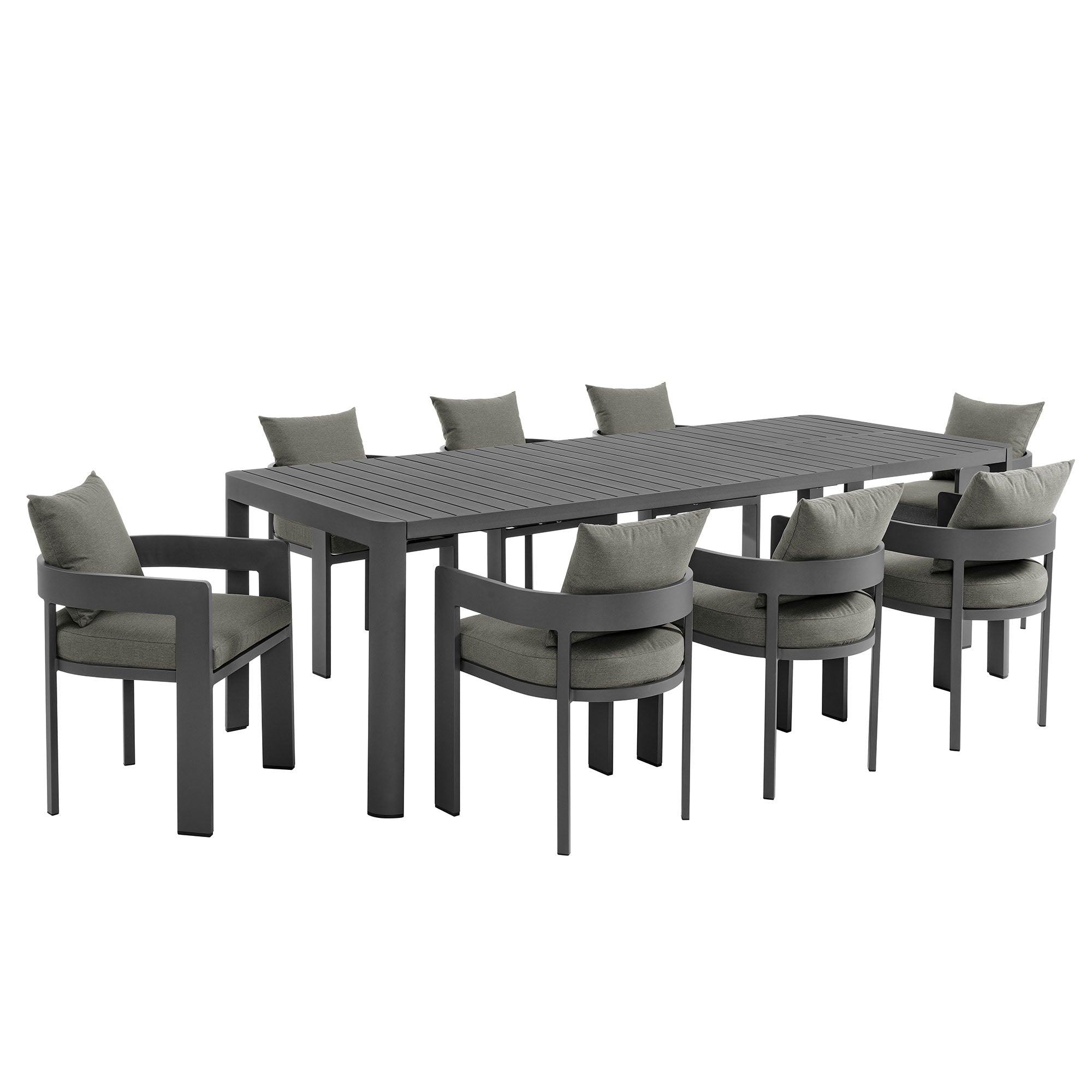 Tahoe 9 - Piece Aluminum Outdoor Dining Set - From Where Finds - 