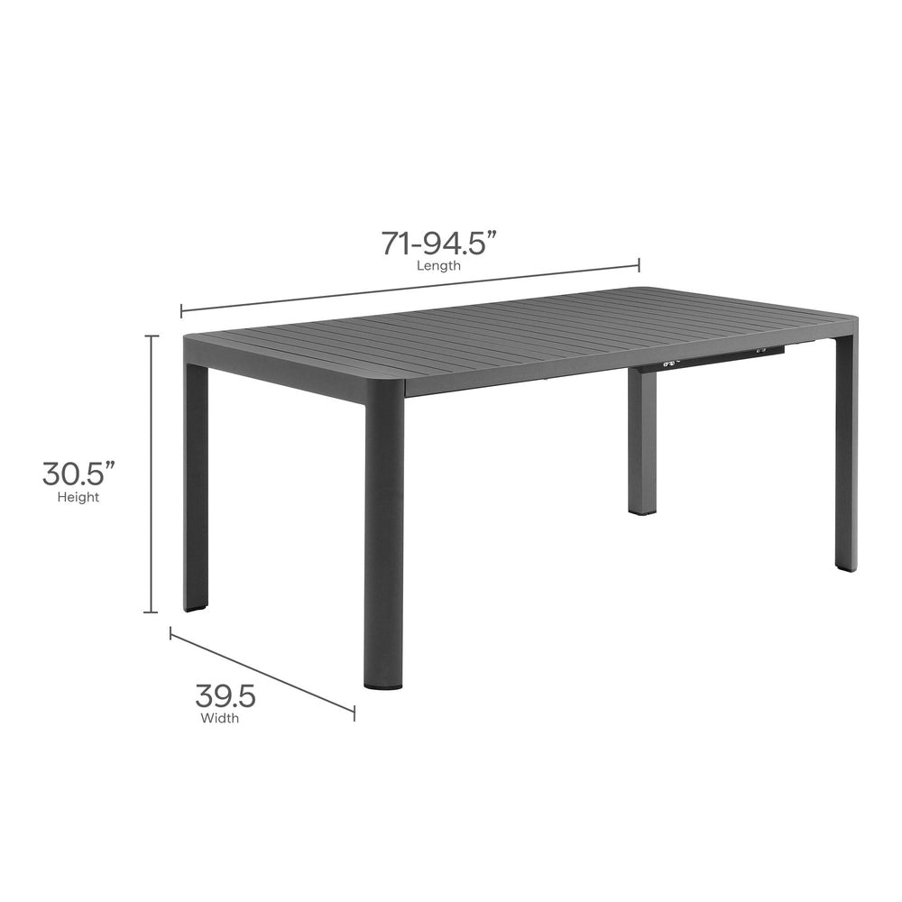Tahoe 9 - Piece Aluminum Outdoor Dining Set - From Where Finds - 
