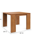 Tahoe Outdoor Patio Acacia Wood Side Table - From Where Finds - 