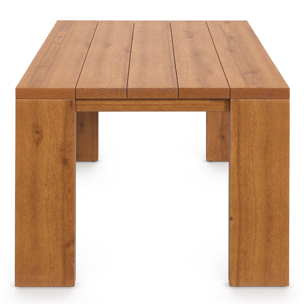 Tahoe Outdoor Patio Acacia Wood Side Table - From Where Finds - 