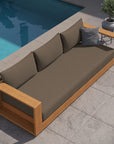 Tahoe Outdoor Patio Acacia Wood Sofa - From Where Finds - 