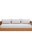 Tahoe Outdoor Patio Acacia Wood Sofa - From Where Finds - 