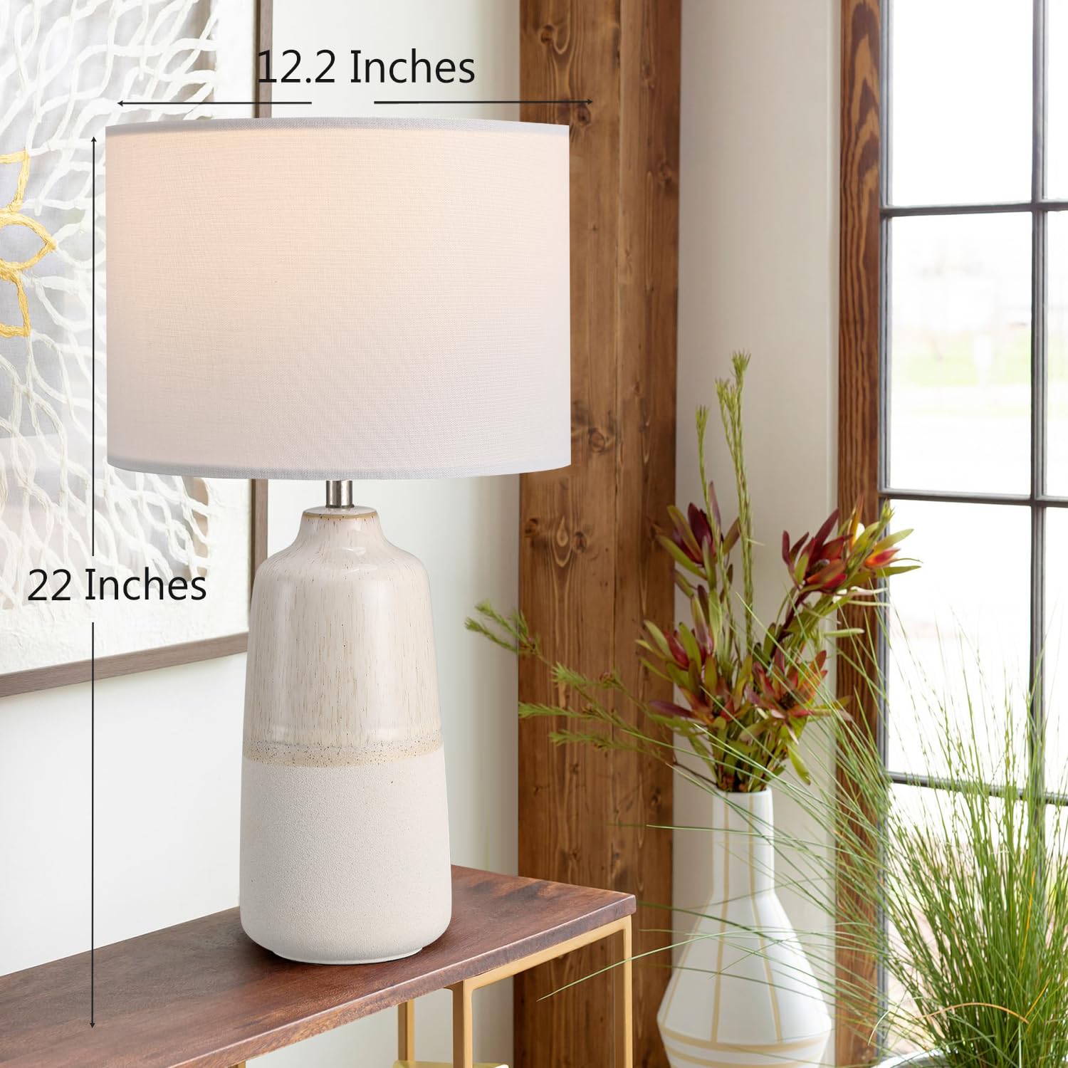 Tall Ceramic Table Lamp (Set of 2) - From Where - 