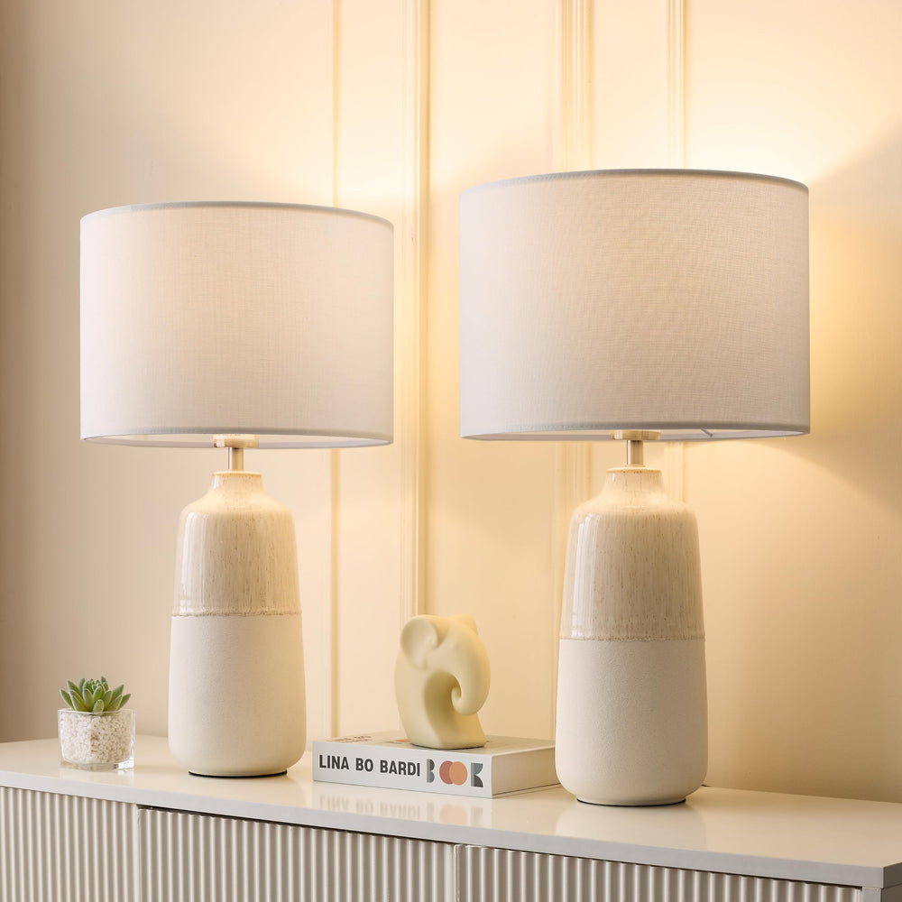 Tall Ceramic Table Lamp (Set of 2) - From Where - 