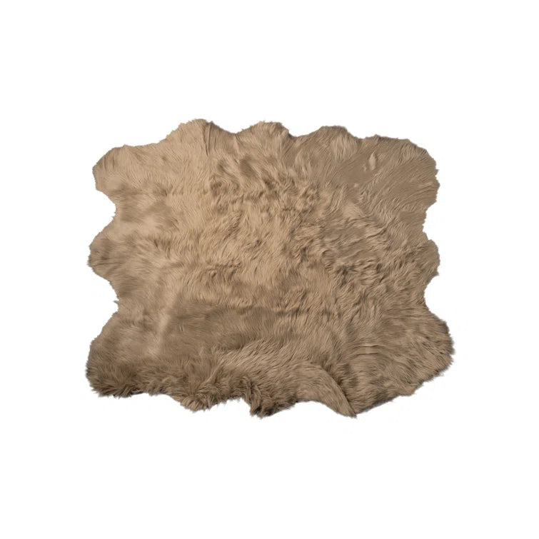 Oguz Faux Sheepskin Fur Area Rug