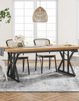 Taneja Metal Base Dining Table - From Where - 