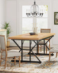 Taneja Metal Base Dining Table - From Where - 