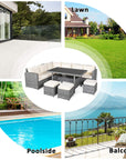 Tangkula 7 Pieces Patio Furniture Set - From Where - 