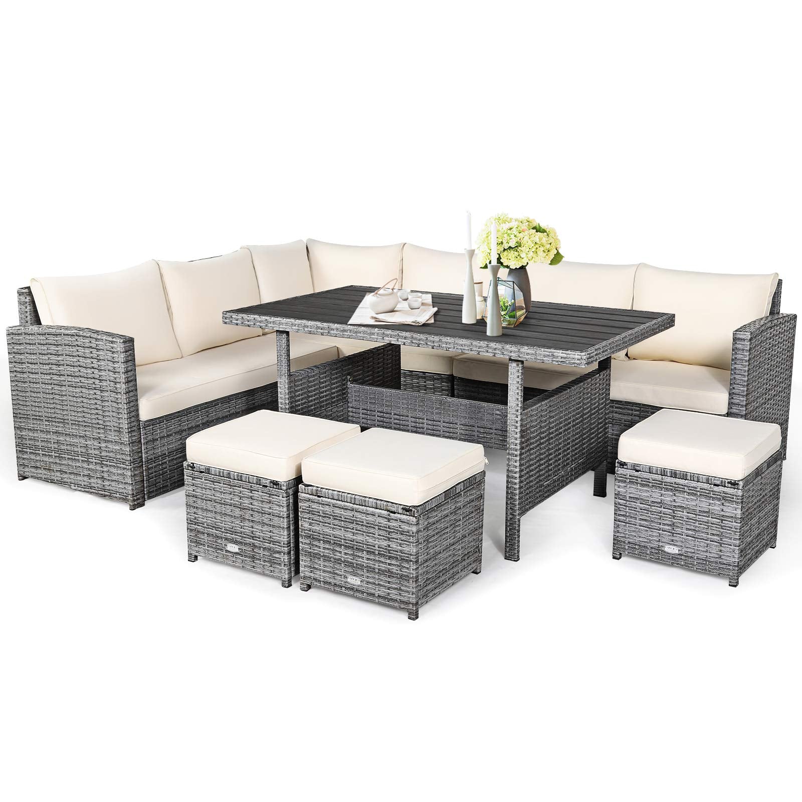Tangkula 7 Pieces Patio Furniture Set - From Where - 